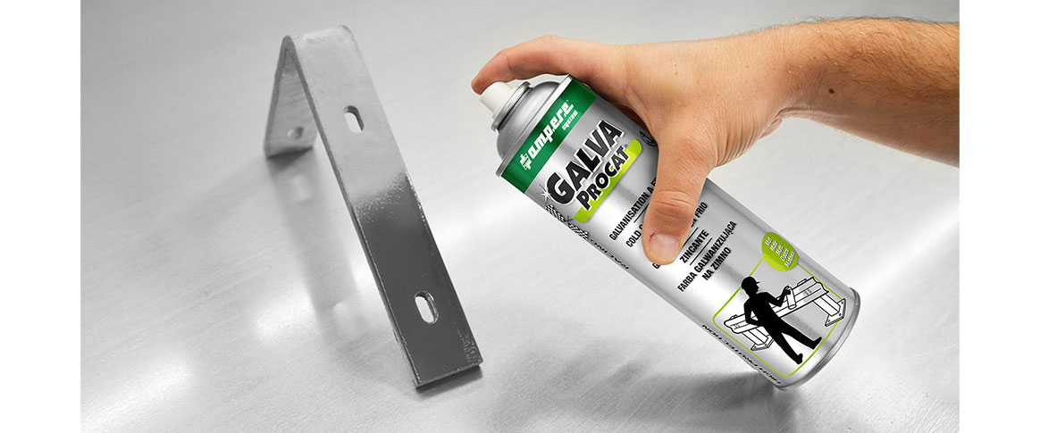 Aplicación galvanizado en frio en spay