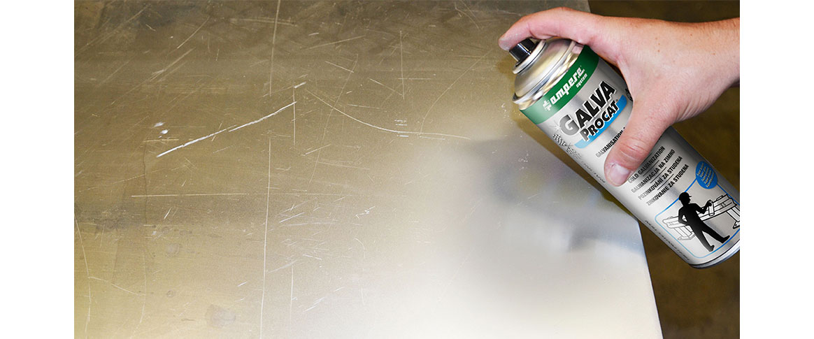 Aplicación galvanizado en frio en spay