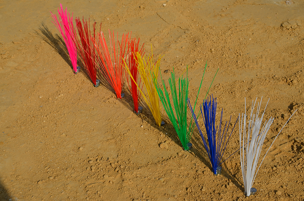 Trazadores de obras de colores fluo