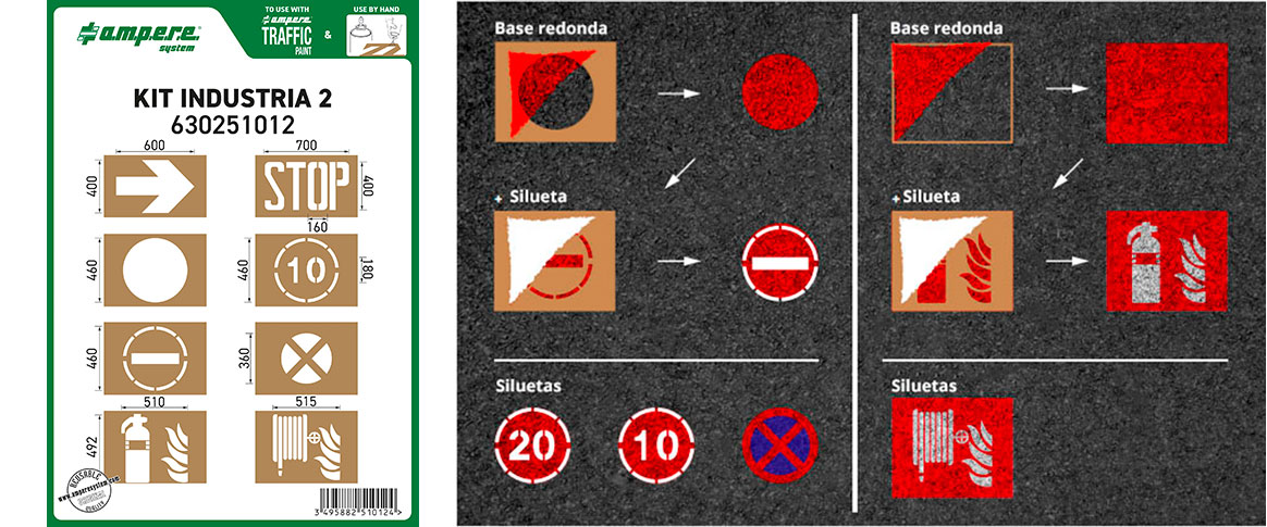 Plantillas señalización zonas de seguridad